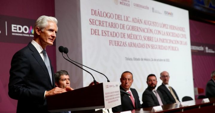ENCABEZAN ALFREDO DEL MAZO Y ADÁN AUGUSTO LÓPEZ, DIÁLOGO CON LA SOCIEDAD CIVIL MEXIQUENSE SOBRE LA REFORMA CONSTITUCIONAL PARA EXTENDER TAREAS DE LAS FUERZAS ARMADAS EN TEMAS DE SEGURIDAD PÚBLICA