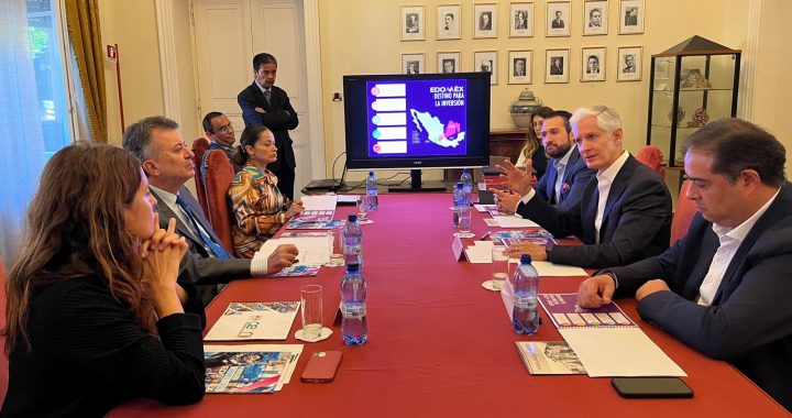 FIRMAN ALFREDO DEL MAZO Y LA ASOCIACIÓN ECONÓMICA DE MÉXICO EN ITALIA CONVENIO PARA FORTALECER RELACIONES COMERCIALES Y CULTURALES
