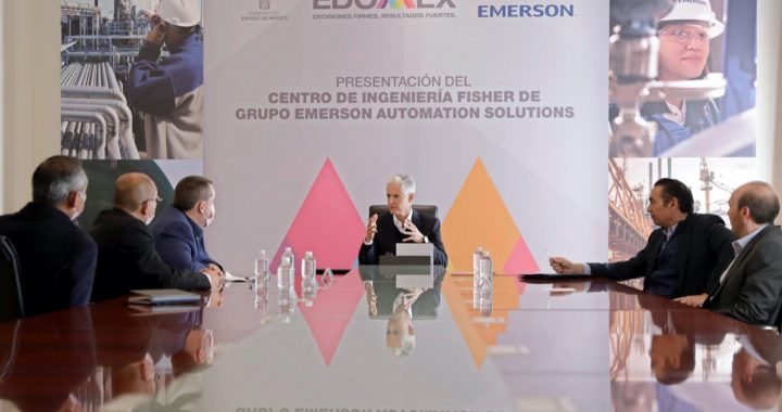PRESENTA ALFREDO DEL MAZO INVERSIÓN DE 470 MDP QUE LA EMPRESA EMERSON DESTINARÁ EN SU CENTRO DE INGENIERÍA TOLUCA-METEPEC; OFRECERÁ MÁS EMPLEO A LOS MEXIQUENSES