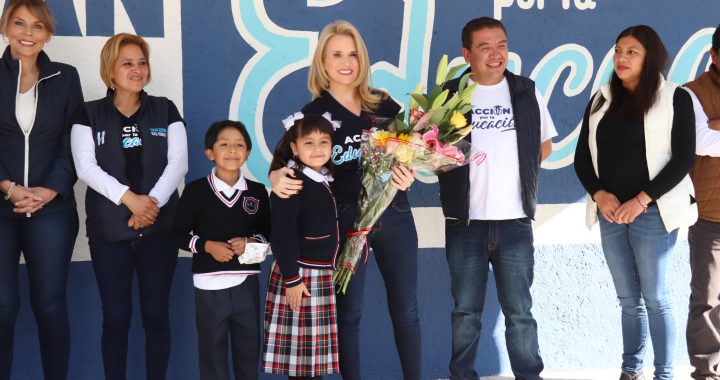 ATIENDE HUIXQUILUCAN ESCUELAS PÚBLICAS CON ACCIÓN POR LA EDUCACIÓN Y EL DESARROLLO DE NUEVA INFRAESTRUCTURA