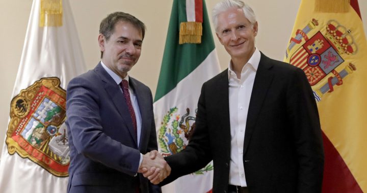 SOSTIENE ALFREDO DEL MAZO REUNIÓN CON EL EMBAJADOR DE ESPAÑA EN MÉXICO, JUAN DUARTE