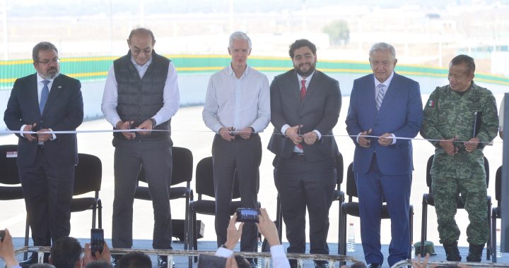 INAUGURAN ALFREDO DEL MAZO Y EL PRESIDENTE ANDRÉS MANUEL LÓPEZ OBRADOR LA VIALIDAD PRINCIPAL DE ACCESO AL AIFA
