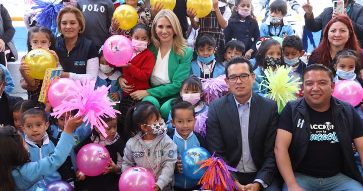 AVANZA HUIXQUILUCAN CON LA REHABILITACIÓN DE MÁS ESCUELAS CON ACCIÓN POR LA EDUCACIÓN  