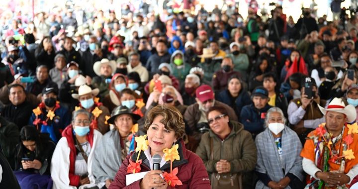 “Sumamos puntos, sumamos apoyos, sumamos fuerzas y liderazgos de MORENA”, afirma Delfina Gómez
