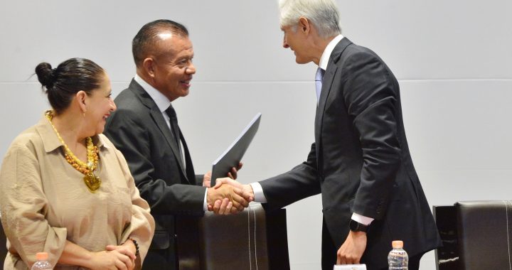 ASISTE ALFREDO DEL MAZO AL PRIMER INFORME DE LABORES DEL AEROPUERTO INTERNACIONAL «FELIPE ÁNGELES»
