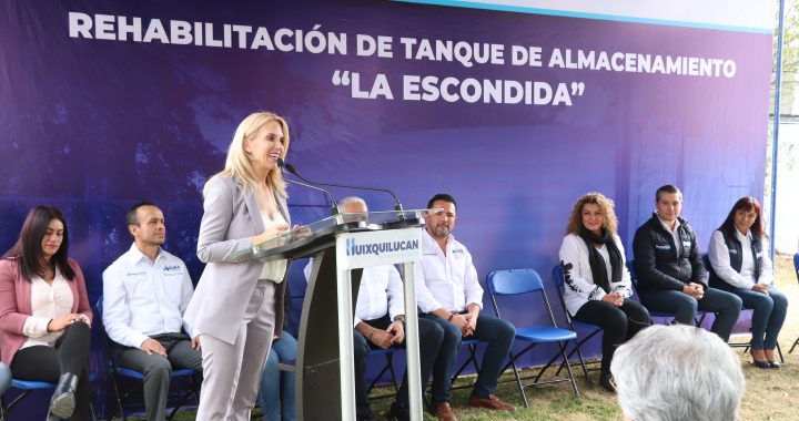 REHABILITA HUIXQUILUCAN TANQUE DE AGUA “LA ESCONDIDA”