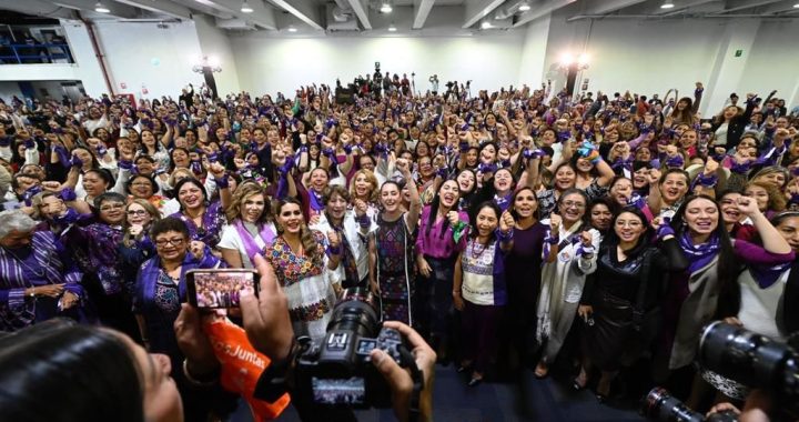 “Las mujeres somos garantía de cambio”: Delfina Gómez agradece la participación de las mujeres en la vida pública