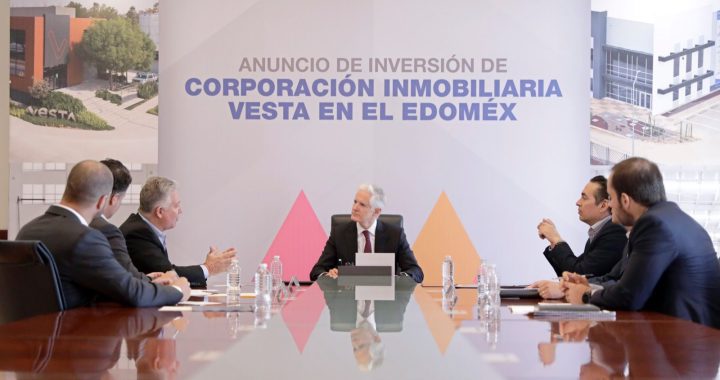 DA A CONOCER ALFREDO DEL MAZO INVERSIÓN POR MÁS DE 135 MILLONES DE DÓLARES EN DOS PROYECTOS DE LA EMPRESA VESTA EN CUAUTITLÁN IZCALLI Y TOLUCA