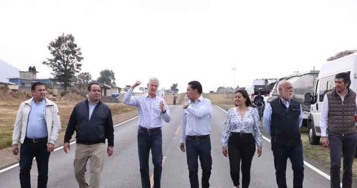 ASEGURA ALFREDO DEL MAZO QUE EL PROGRAMA CAMINOS DEL SUR AVANZA CON LA PUESTA EN OPERACIÓN DE LA REHABILITACIÓN DE LA CARRETERA TIANGUISTENCO-CHALMA Y RAMALES