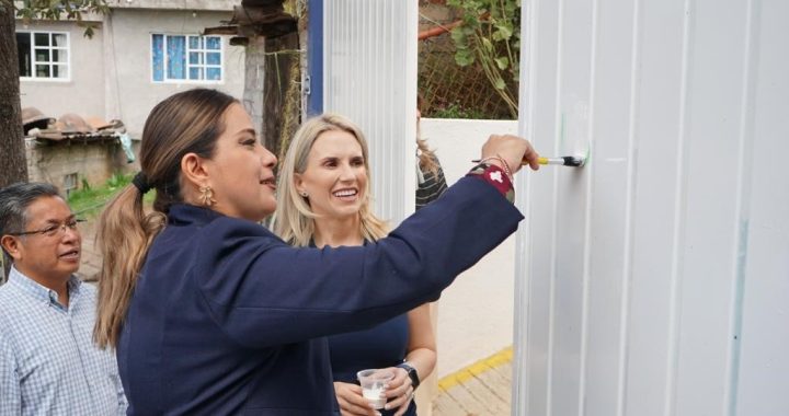 ENTREGA HUIXQUILUCAN REHABILITACIÓN DE JARDÍN DE NIÑOS PARA HACERLO MÁS SEGURO 