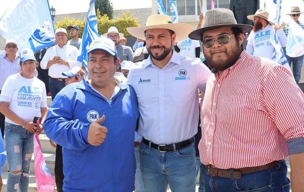 Se hace sentir la Fuerza del PAN en Teoloyucan para apoyar a Alejandra del Moral.