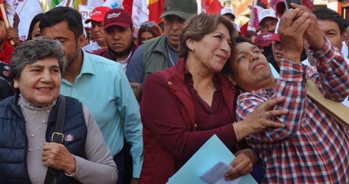 “¡Con los tenis bien puestos y junto al Pueblo!”: En primera mitad de campaña, recorre Delfina Gómez 56 municipios del Edomex