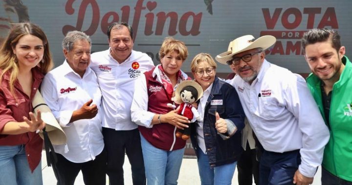 La esperanza del cambio se deja sentir en Toluca; 50 mil mexiquenses acompañan a Delfina Gómez en primer cierre de campaña.