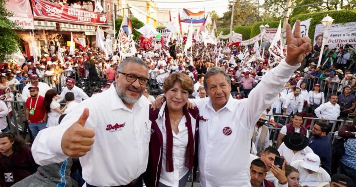 Delfina Gómez llama a votar y a arrasar en la elección de este domingo en el Estado de México