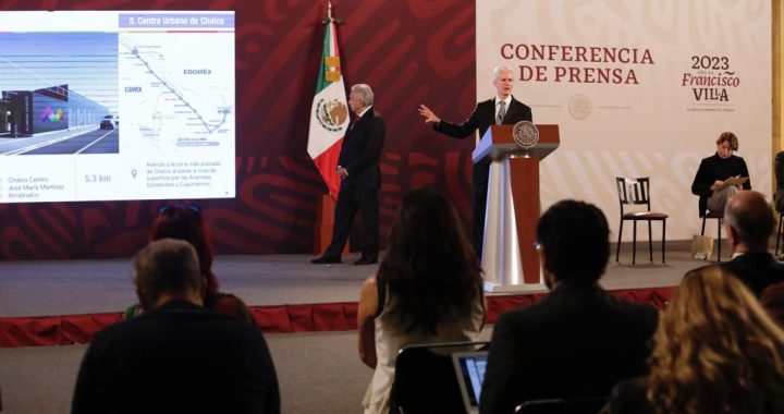 PRESENTA ALFREDO DEL MAZO AVANCES DE LA CONSTRUCCIÓN DEL TROLEBÚS CHALCO-SANTA MARTHA; BRINDARÁ SERVICIO A MÁS DE 230 MIL USUARIOS AL DÍA EN SU FASE DE MAYOR DEMANDA