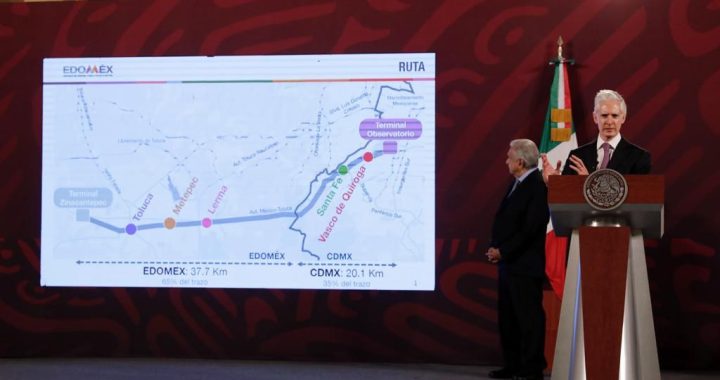 ANUNCIA ALFREDO DEL MAZO QUE EL PRÓXIMO 14 DE SEPTIEMBRE INICIARÁ LA PRIMERA ETAPA DEL TREN INTERURBANO TOLUCA-MÉXICO