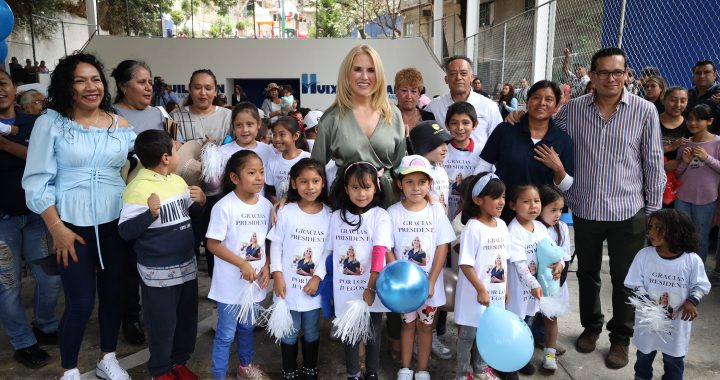 REHABILITAN DEPORTIVO E INAUGURAN JUEGOS INFANTILES EN FEDERAL BUROCRÁTICA 