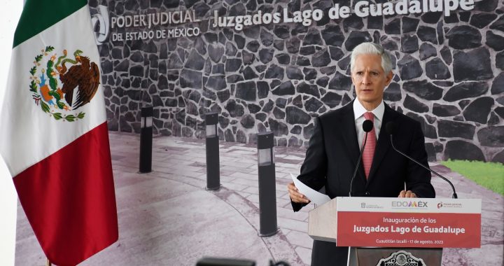 INAUGURA ALFREDO DEL MAZO LOS JUZGADOS LAGO DE GUADALUPE, EN CUAUTITLÁN IZCALLI