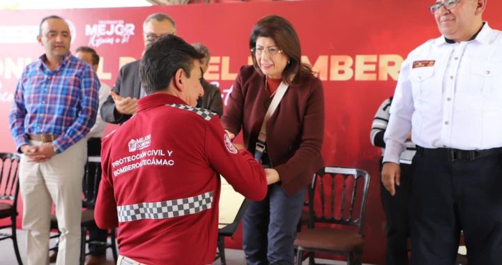 Tecámac Festeja el Día del Bombero MG Entrega Estímulos, Reconocimientos y Equipo 