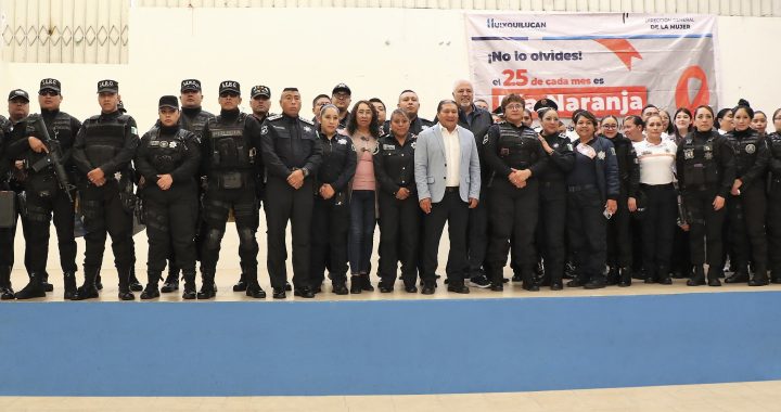 POLICÍAS DE HUIXQUILUCAN RECIBEN CAPACITACIÓN EN MATERIA DE EQUIDAD DE GÉNERO