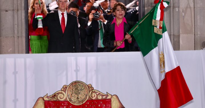 ENCABEZAN ALFREDO DEL MAZO Y DELFINA GÓMEZ LOS FESTEJOS POR EL 213 ANIVERSARIO DEL INICIO DE LA INDEPENDENCIA DE MÉXICO