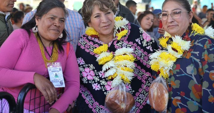Gobernadora Delfina Gómez regresa a Villa Victoria y cumple: Inaugura plan de rehabilitación de caminos en la región mazahua
