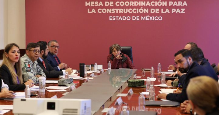 Rinden autoridades de seguridad informe a Delfina Gómez, Gobernadora del Estado de México
