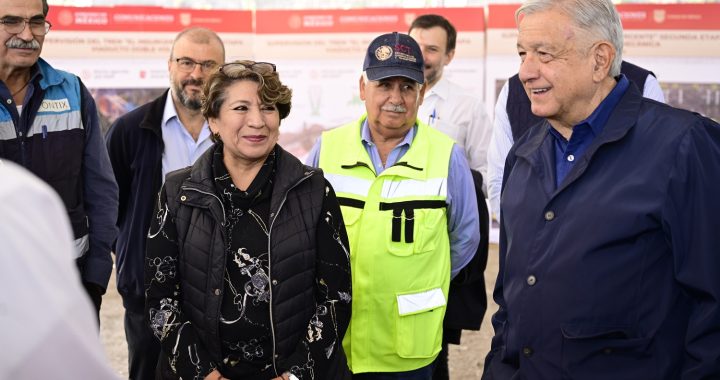 Gobernadora Delfina Gómez recorre junto al Presidente de México Andrés Manuel López Obrador la segunda etapa del Tren “El Insurgente”
