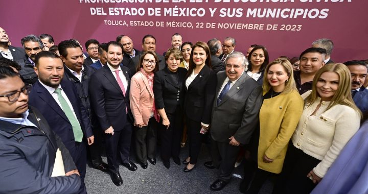 Gobernadora Delfina Gómez Álvarez promulga la Ley de Justicia Cívica del Estado de México y sus Municipios