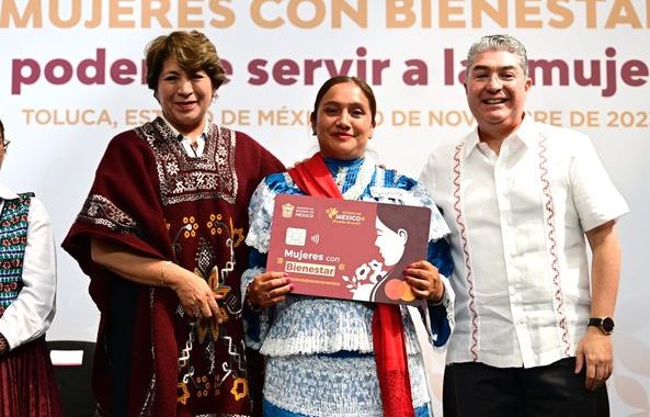 Gobernadora Delfina Gómez inicia la entrega del programa “Mujeres con Bienestar”, se beneficiará a más de 400 mil mexiquenses