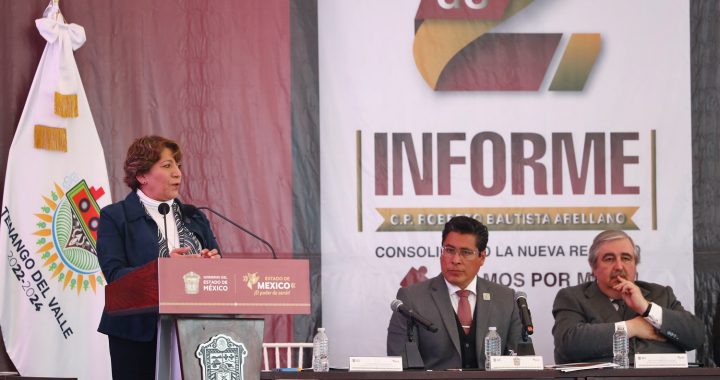 Gobernadora Delfina Gómez Álvarez reconoce avances en Tenango del Valle, un gobierno que trabaja con los ideales de la Cuarta Transformación