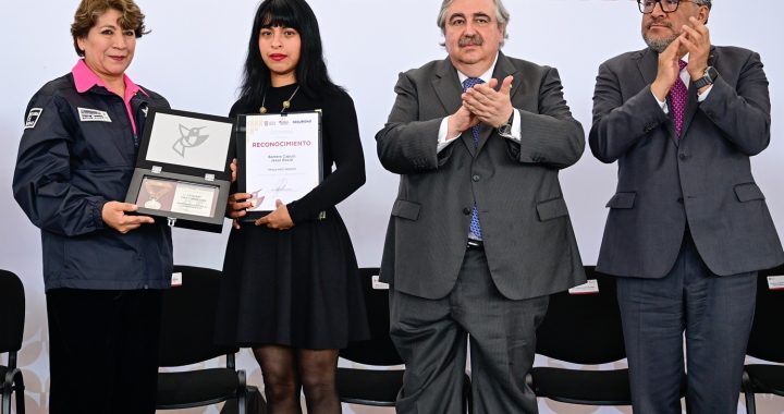 Inaugura Gobernadora Delfina Gómez Centro de Entrenamiento de Realidad Virtual en el Día del Policía Mexiquense