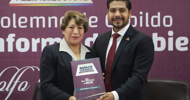 Gobernadora Delfina Gómez destaca coordinación y trabajo con Nezahualcóyotl; asiste a Segundo Informe de Gobierno municipal