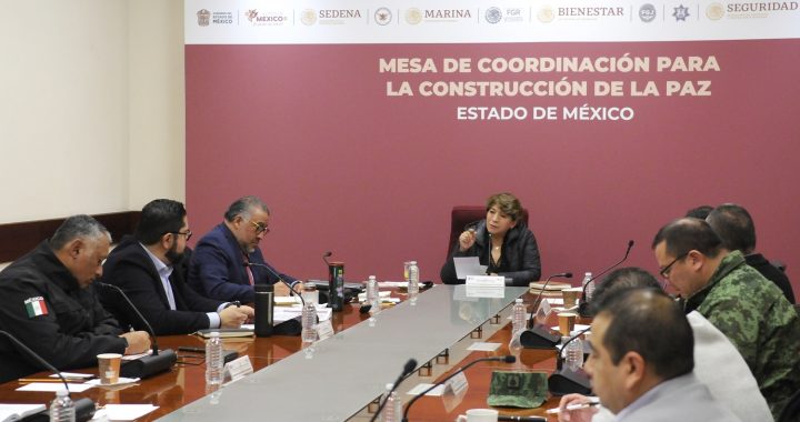 Mejora percepción de seguridad y disminuyen homicidios dolosos en EdoMéx; informan a la Gobernadora Delfina Gómez