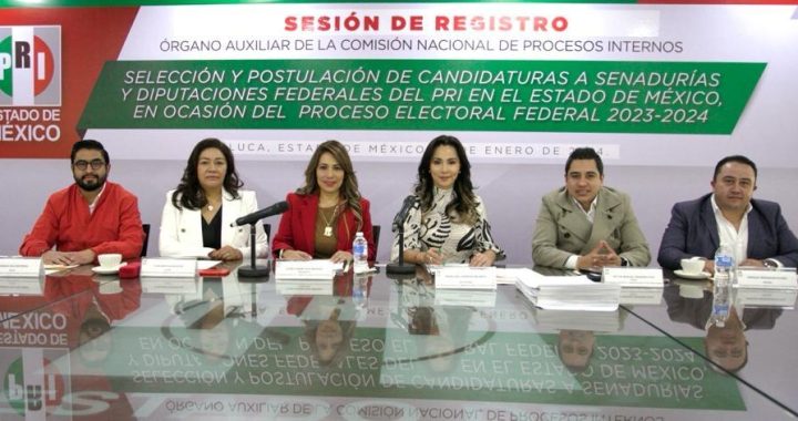 REGISTRA PRI DEL ESTADO DE MÉXICO A ASPIRANTES AL SENADO Y DIPUTACIONES FEDERALES 