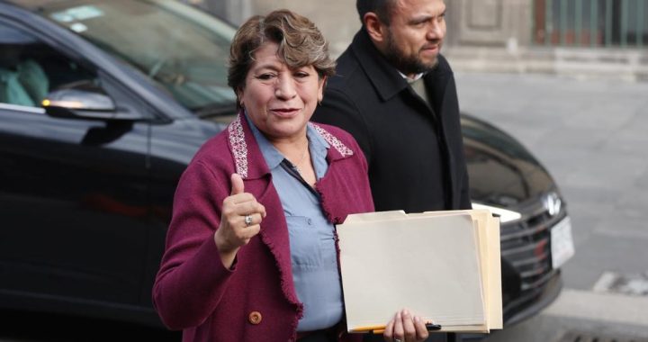 Gobernadora Delfina Gómez pide a AMLO que siga apoyando al EdoMéx; asiste a Palacio Nacional a reunión sobre IMSS-Bienestar