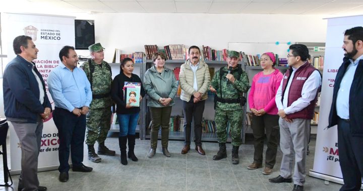 Gobernadora Delfina Gómez rehabilita espacios educativos, deportivos y de seguridad en Texcaltitlán