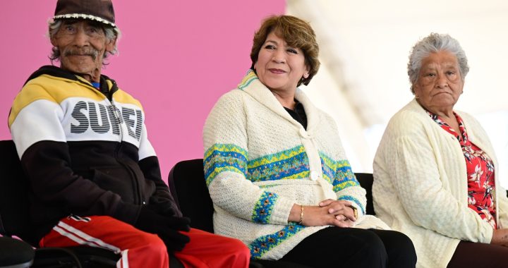 Gobernadora Delfina Gómez lleva el “Programa de Entrega de Aparatos Funcionales para Adultos Mayores” al oriente de la entidad