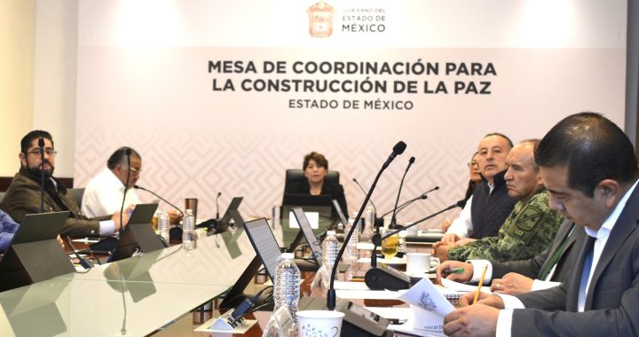 El trabajo de la Mesa de Coordinación para la Construcción de la Paz contribuye a mejorar la percepción de seguridad en el EdoMéx