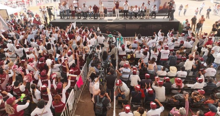 Recibe Sheinbaum el Respaldo de 25 mil Personas en Tecámac, Junto con Mariela Gutiérrez