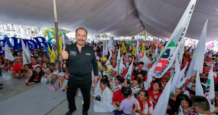 ACOMPAÑADO DE MÁS DE 12 MIL SIMPATIZANTES, PEDRO RODRÍGUEZ LES DICE QUE, “EL TRIUNFO YA NADIE LO PARA”