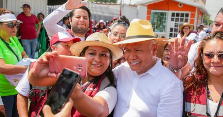 MEGABRIGADA DE LA ESPERANZA INUNDA EL CENTRO HISTÓRICO DE TLALNEPANTLA EN APOYO A RACIEL PÉREZ CRUZ