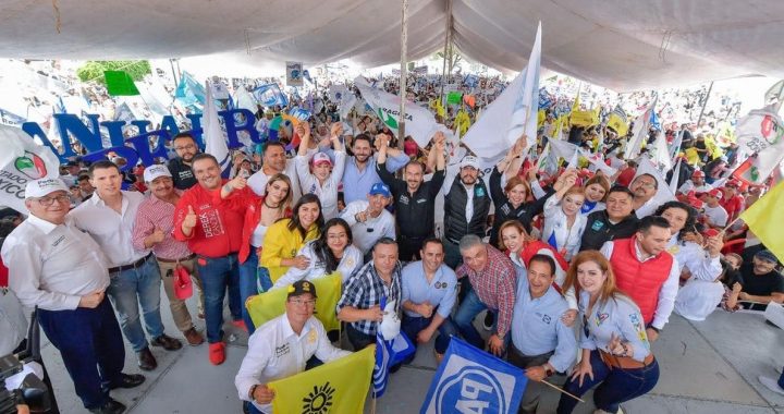 ACOMPAÑADO DE MÁS DE 12 MIL SIMPATIZANTES, PEDRO RODRÍGUEZ LES DICE QUE, “EL TRIUNFO YA NADIE LO PARA”