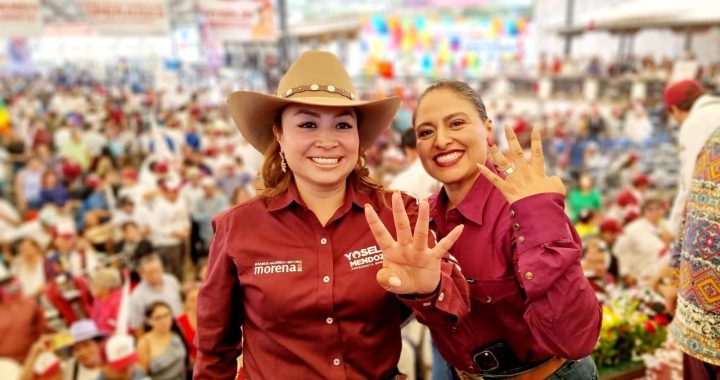 AL «TSUNAMI DE LA 4T» YA NADA LO DETIENE, VAMOS  A  ARRASAR ESTE 2 DE JUNIO: YOSELIN MENDOZA