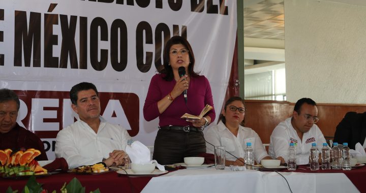 Se Reúne Mariela Gutiérrez con Comerciantes en la Central de Abastos en Ecatepec