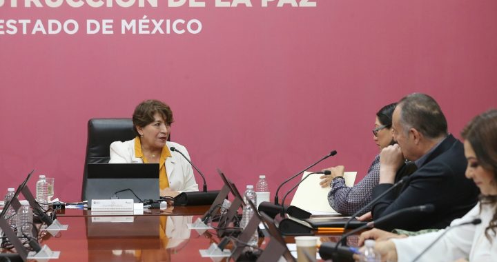 Gobernadora Delfina Gómez Álvarez revisa estrategia de seguridad; delitos de alto impacto a la baja, 33% en feminicidio y 36% en secuestro