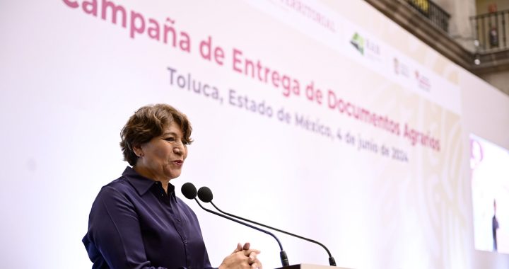 Gobernadora Delfina Gómez Álvarez entrega 600 documentos agrarios; revierte años de olvido e injusticia social en el EdoMéx