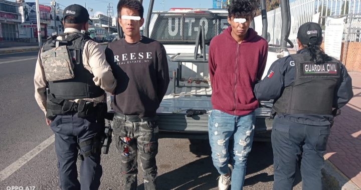 Tecámac/ Detiene Guardia Civil a dos Sujetos Cuando Intentaban Asaltar a un Taxista con Pistola «Hechiza»