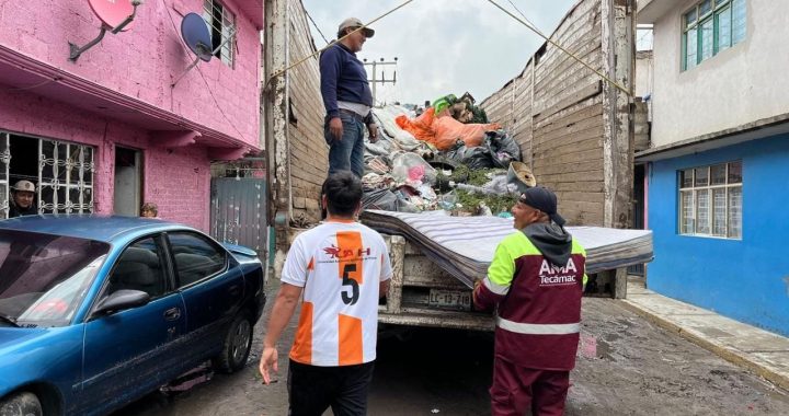 Tras Intensas Lluvias en Tecámac, Evalúan Daños en Jardín de Niños
