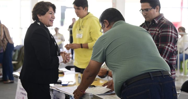 Votación en EdoMéx está en orden; Gobernadora Delfina Gómez emite voto en Texcoco